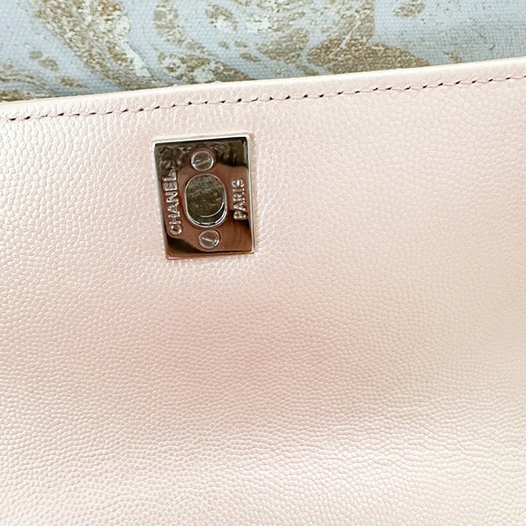 Chanel Iridescent Caviar Quilted Extra Mini Coco Light Pink Handle Flap - Picture 7 of 15